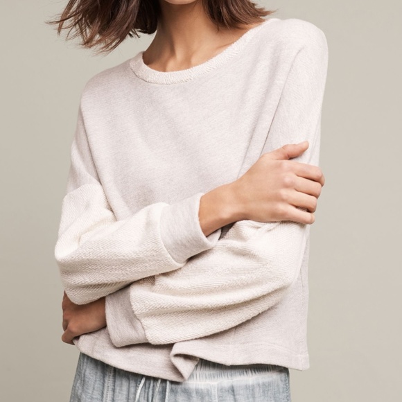 Anthropologie Tops - NWT Anthropologie Blocked Terry Pullover